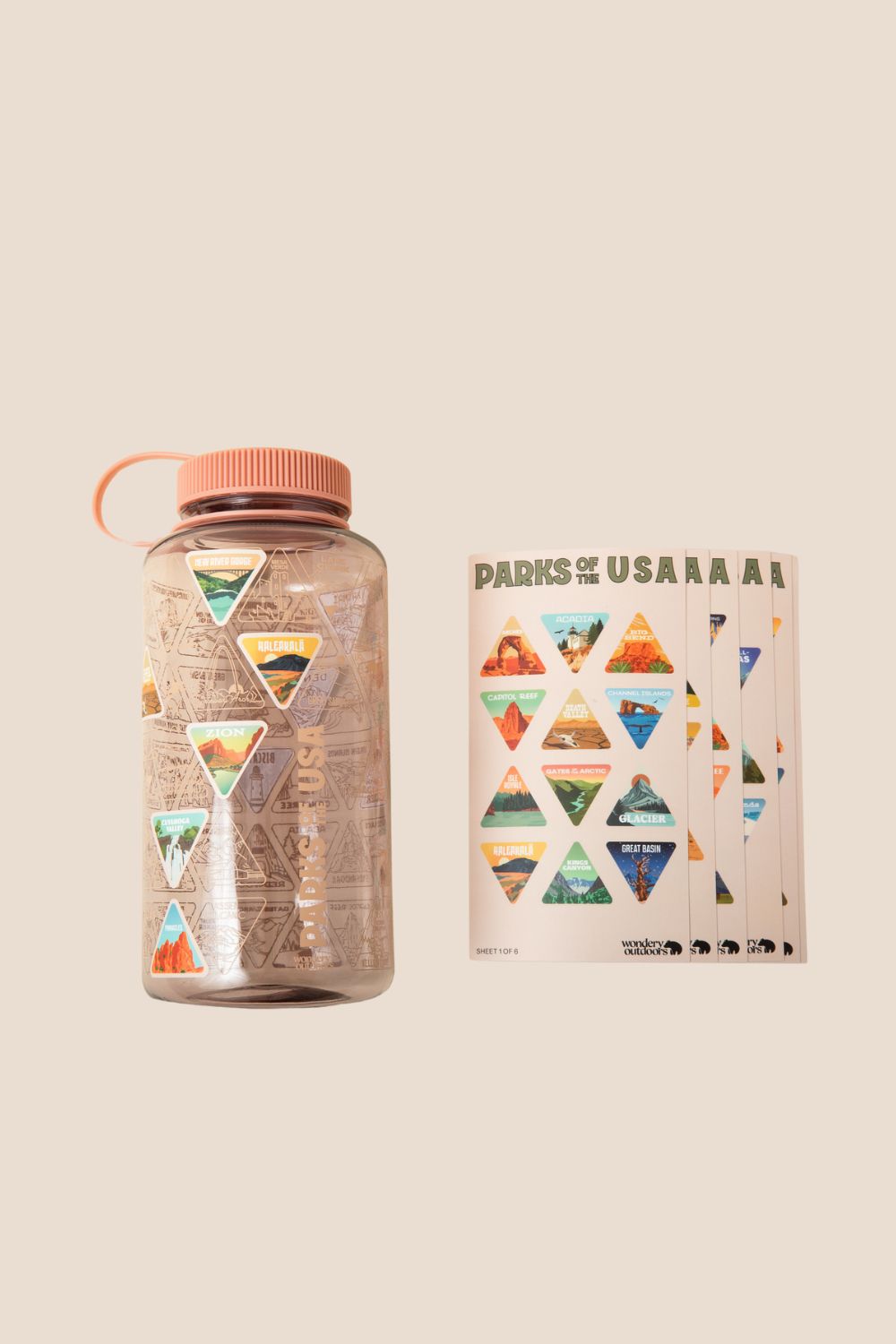 The Original Parks of the USA Wide Mouth Adventure Bucket List Bottle