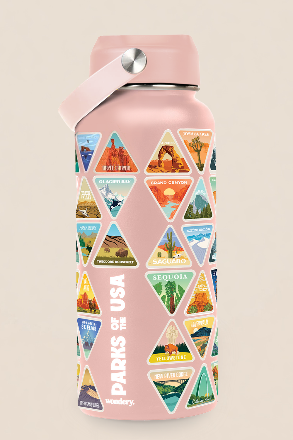 The Original Parks of the USA Bucket List Bottle™ | Dusty Pink