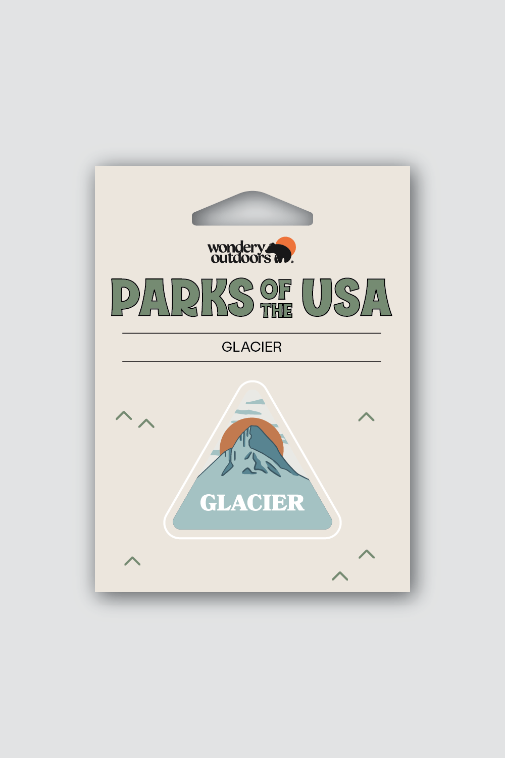 #national park_glacier _USA National Parks souvenir sticker gift sets