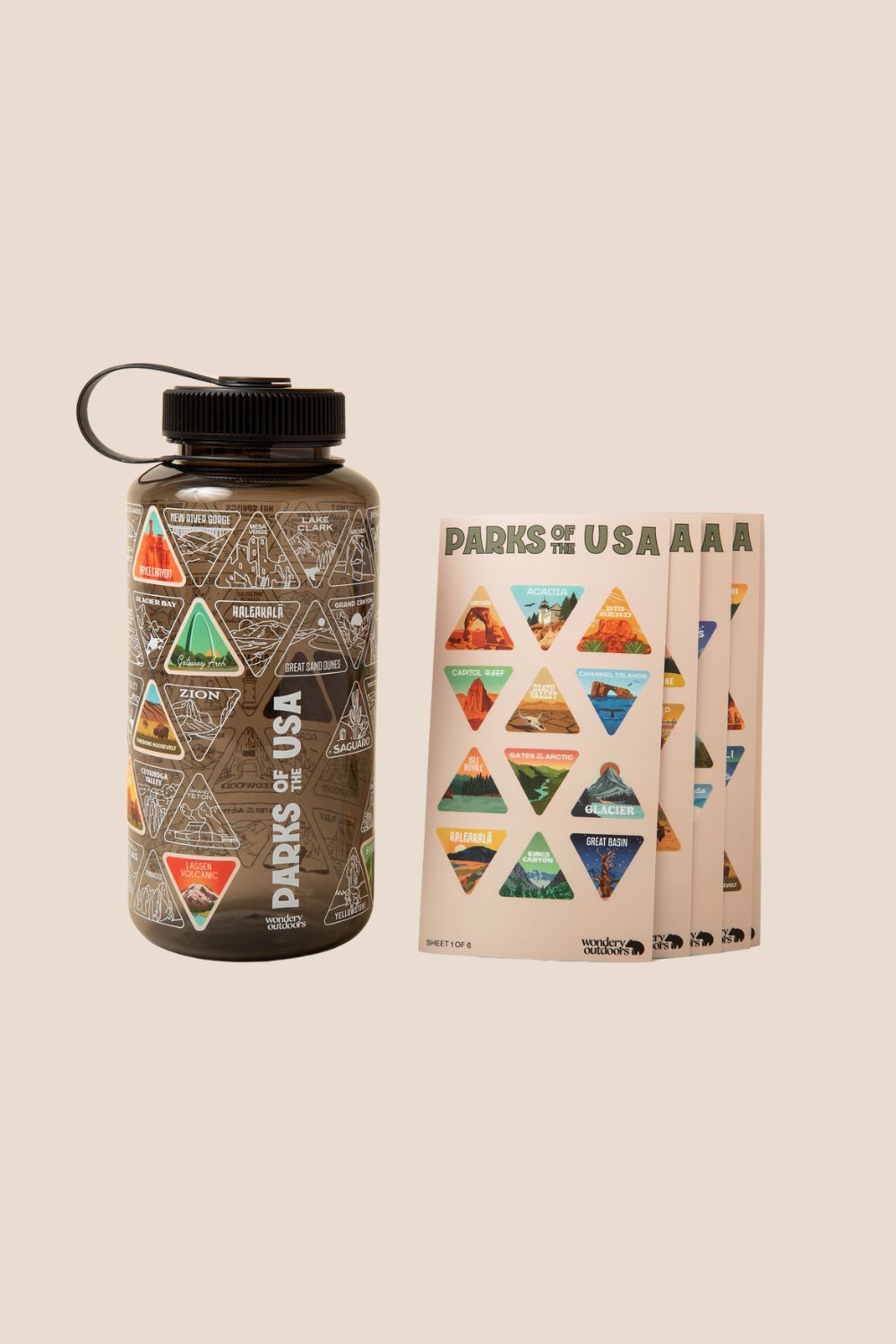 The Original Parks of the USA Wide Mouth Adventure Bucket List Bottle