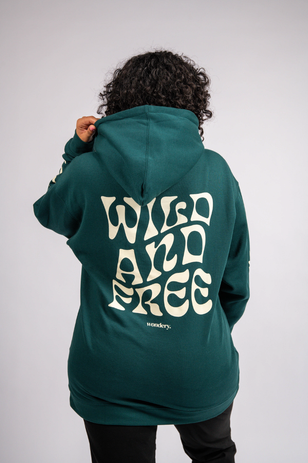 printed outdoor long sleeve pullover green hoodie #color_frosty pine