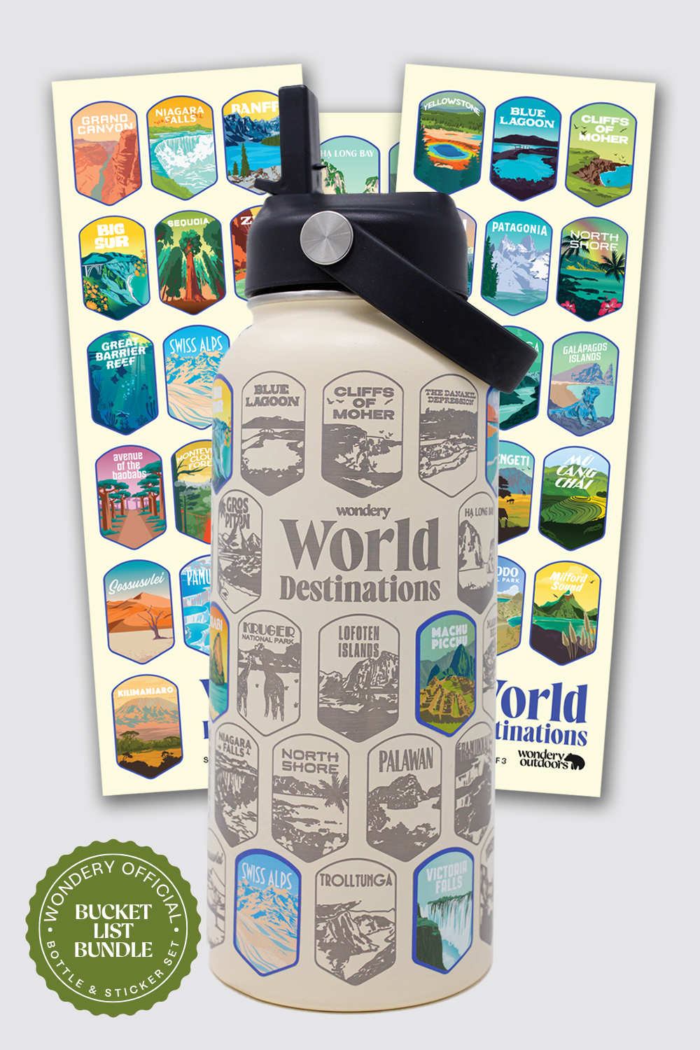 International souvenir bucket list white travel bottle #color_eggshell