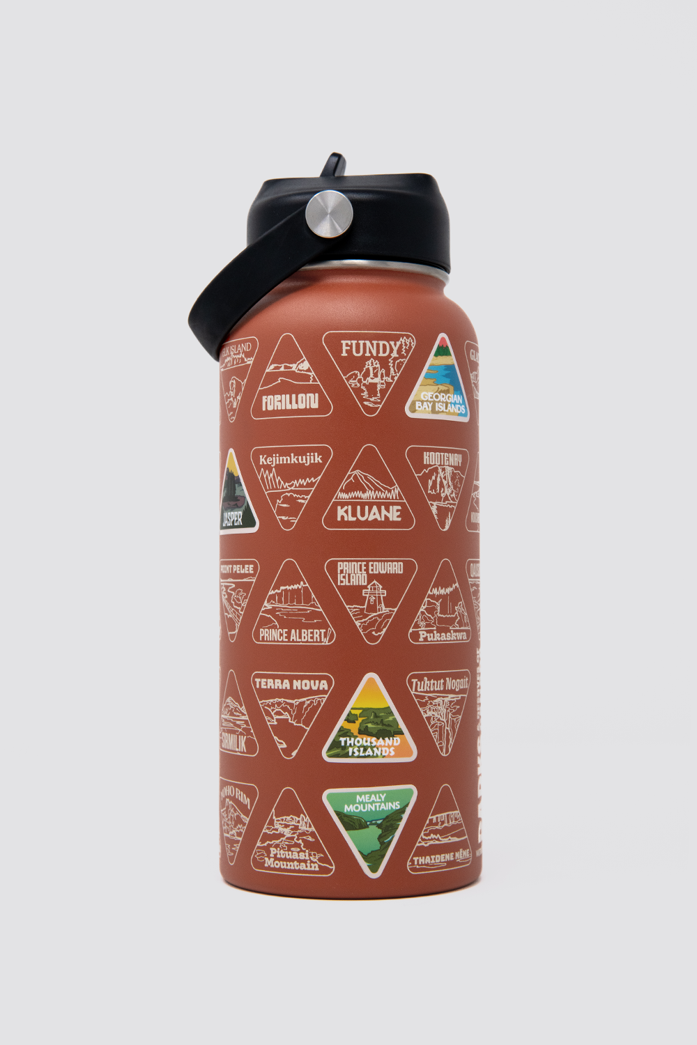 Parks and Reserves of Canada Bucket List Water Bottle