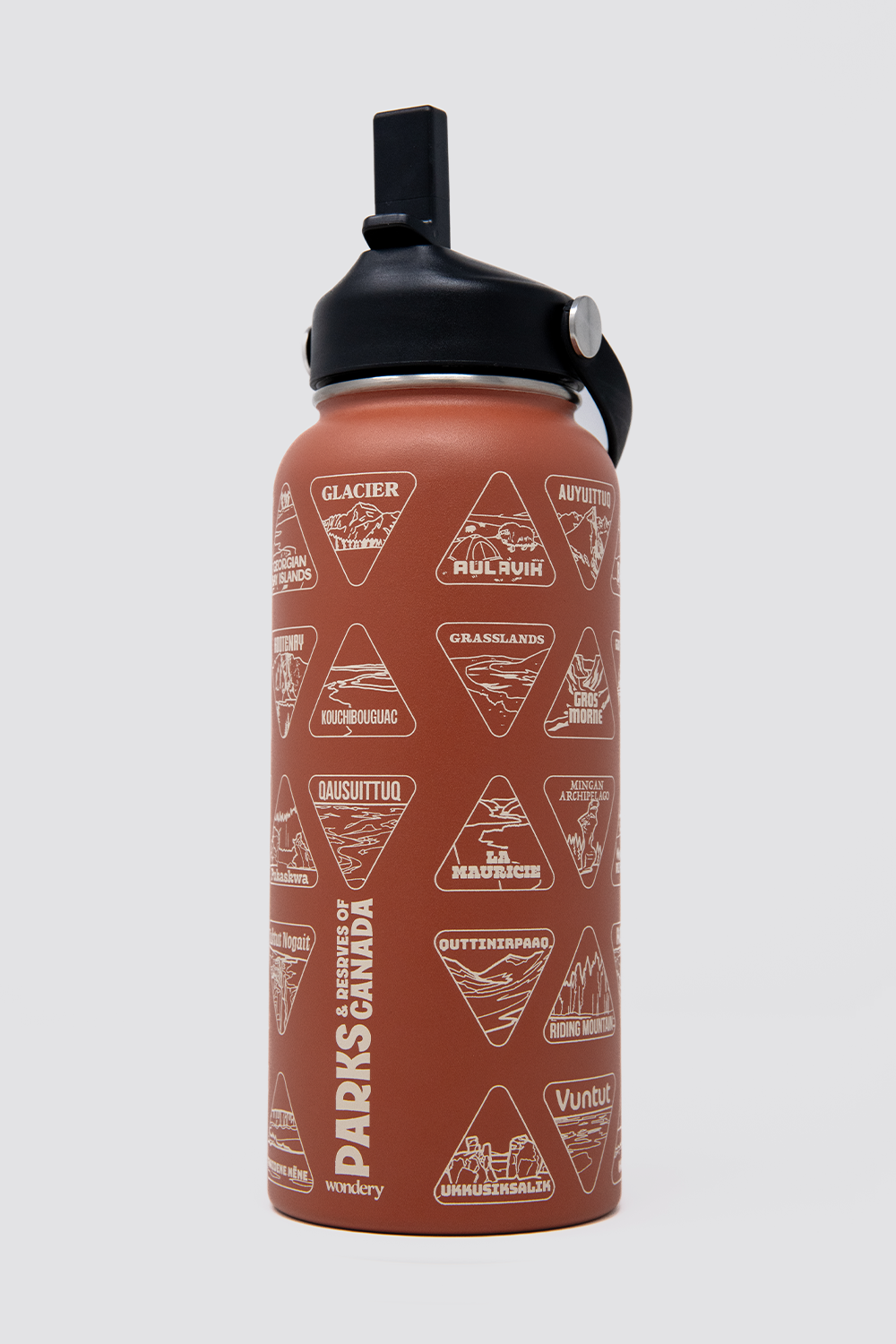Parks and Reserves of Canada Bucket List Water Bottle