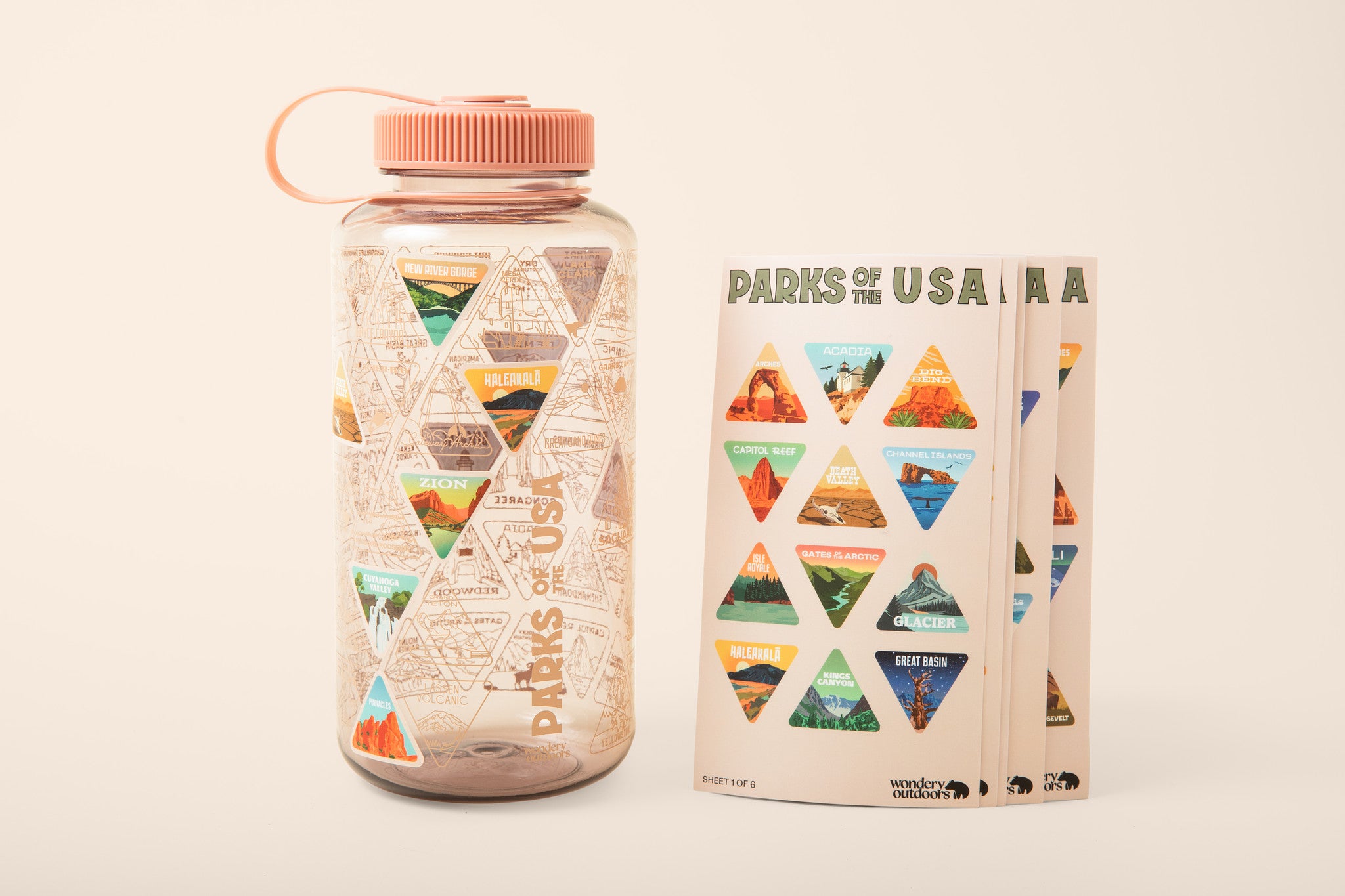 The Original Parks of the USA Adventure Bucket List Bottle™ | Mauve