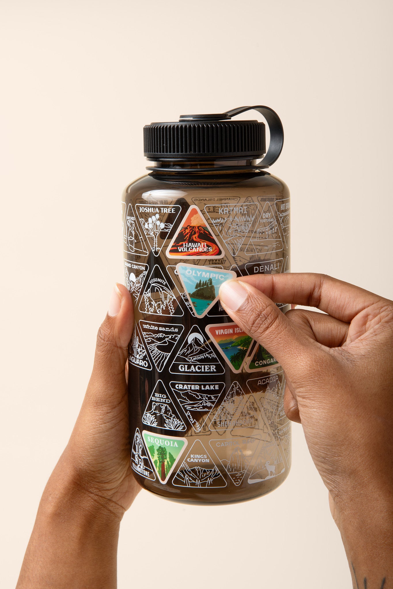 The Original Parks of the USA Adventure Bucket List Bottle™ | Black