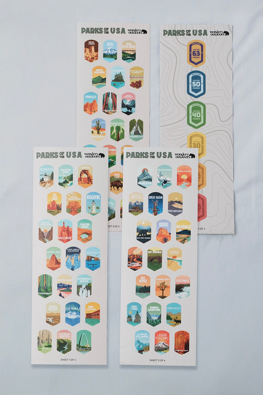 Parks of the USA Map