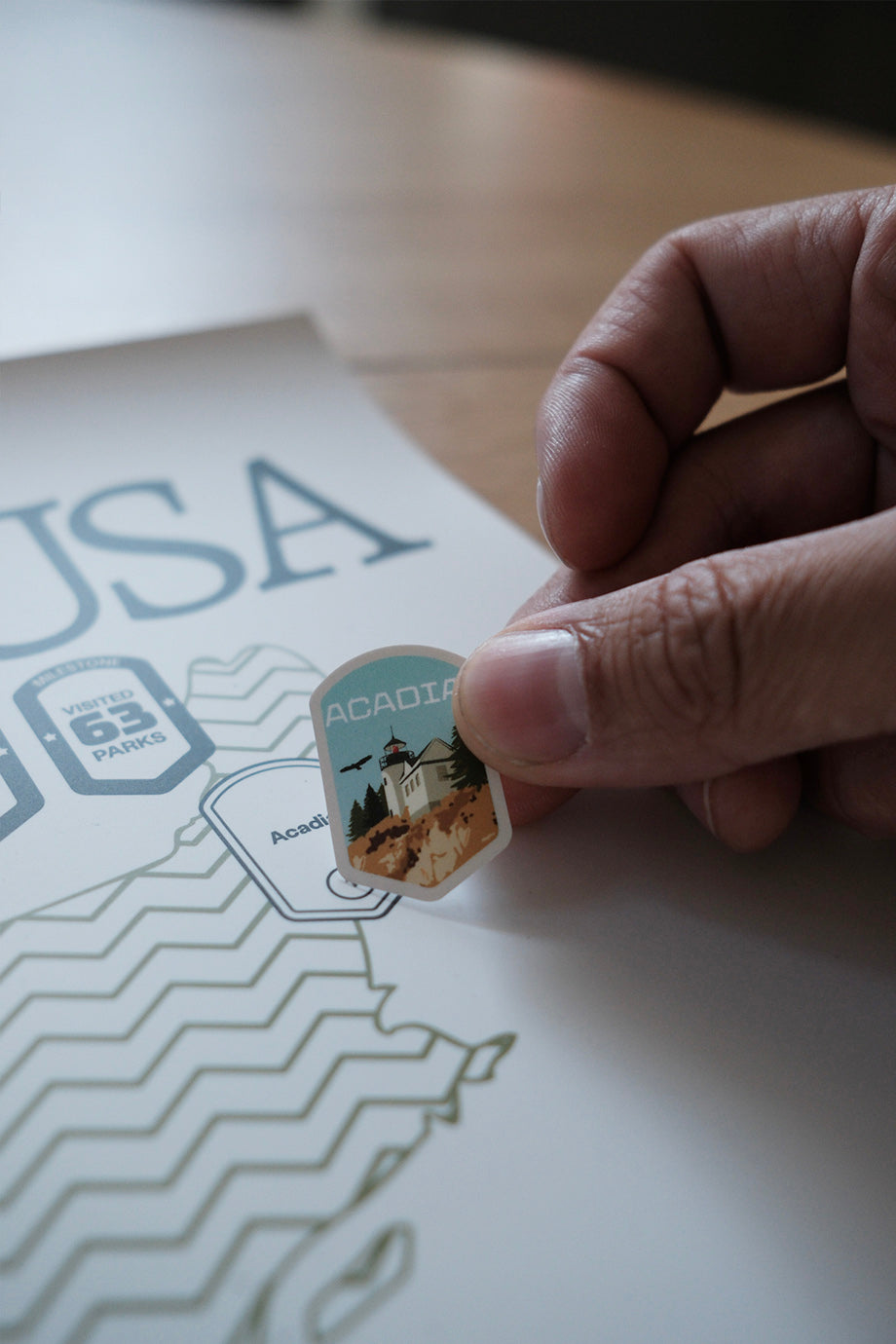 Parks of the USA Map