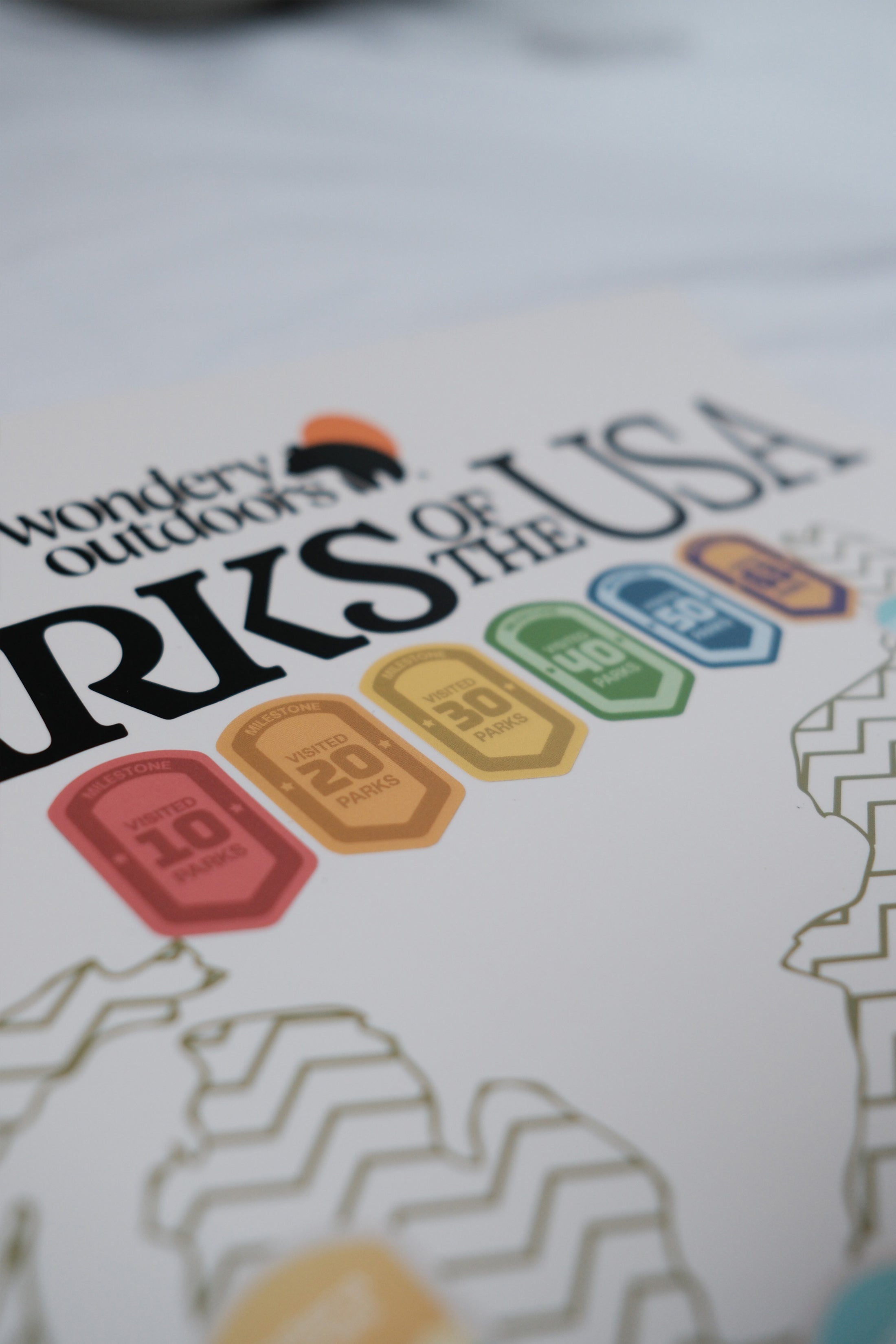 Parks of the USA Map