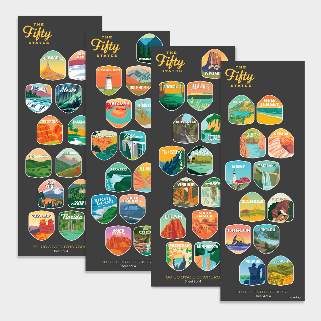 Travel USA souvenir collectible travel stickers 