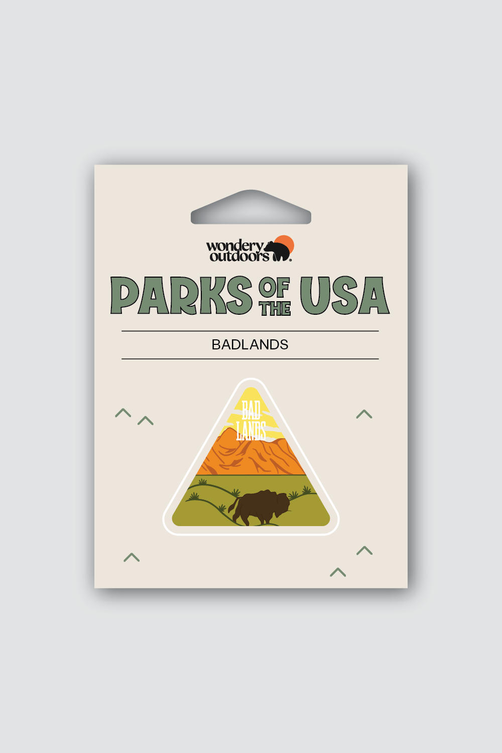 #national park_badlands _USA National Parks souvenir sticker gift sets