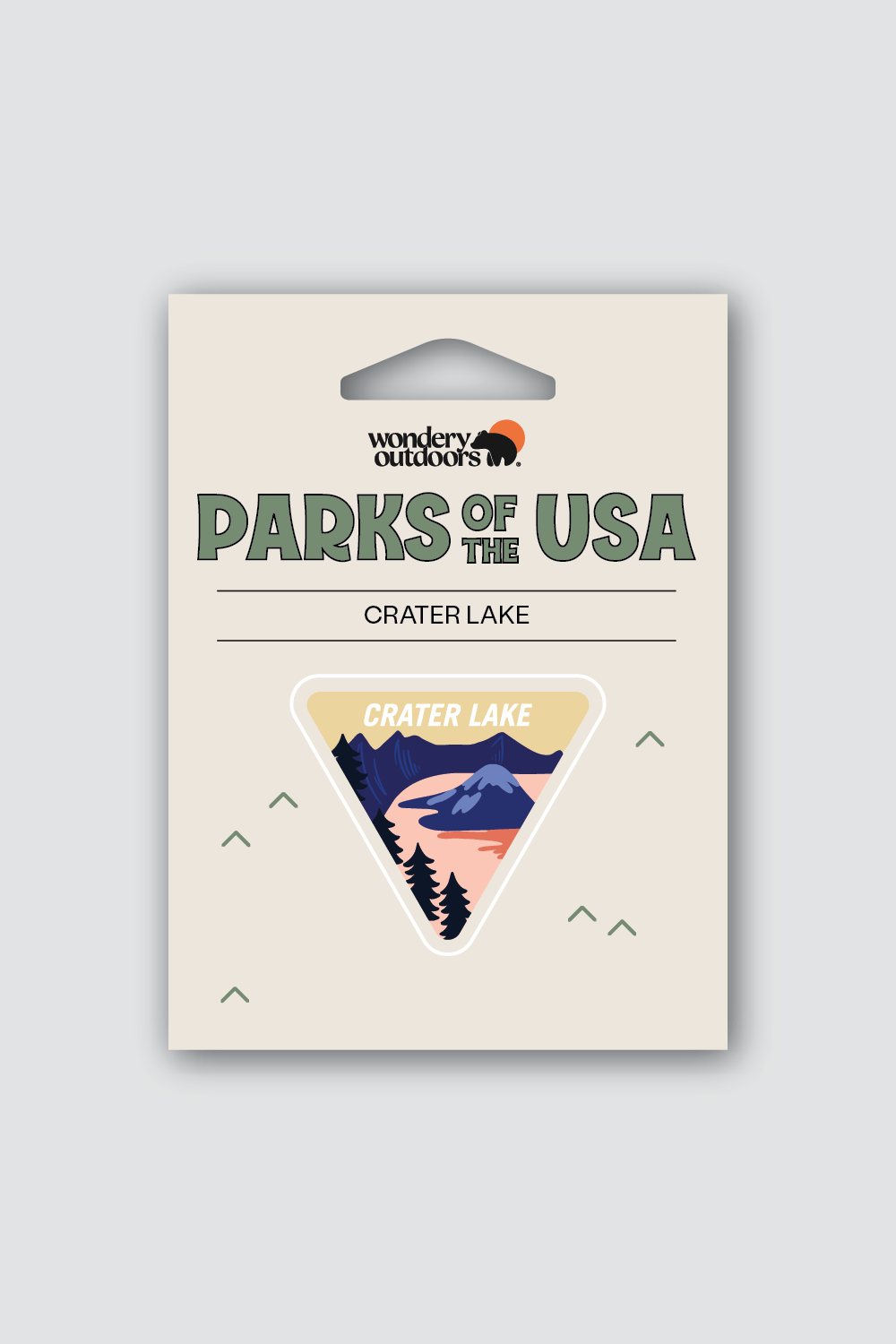 #national park_crater lake _USA National Parks souvenir sticker gift sets