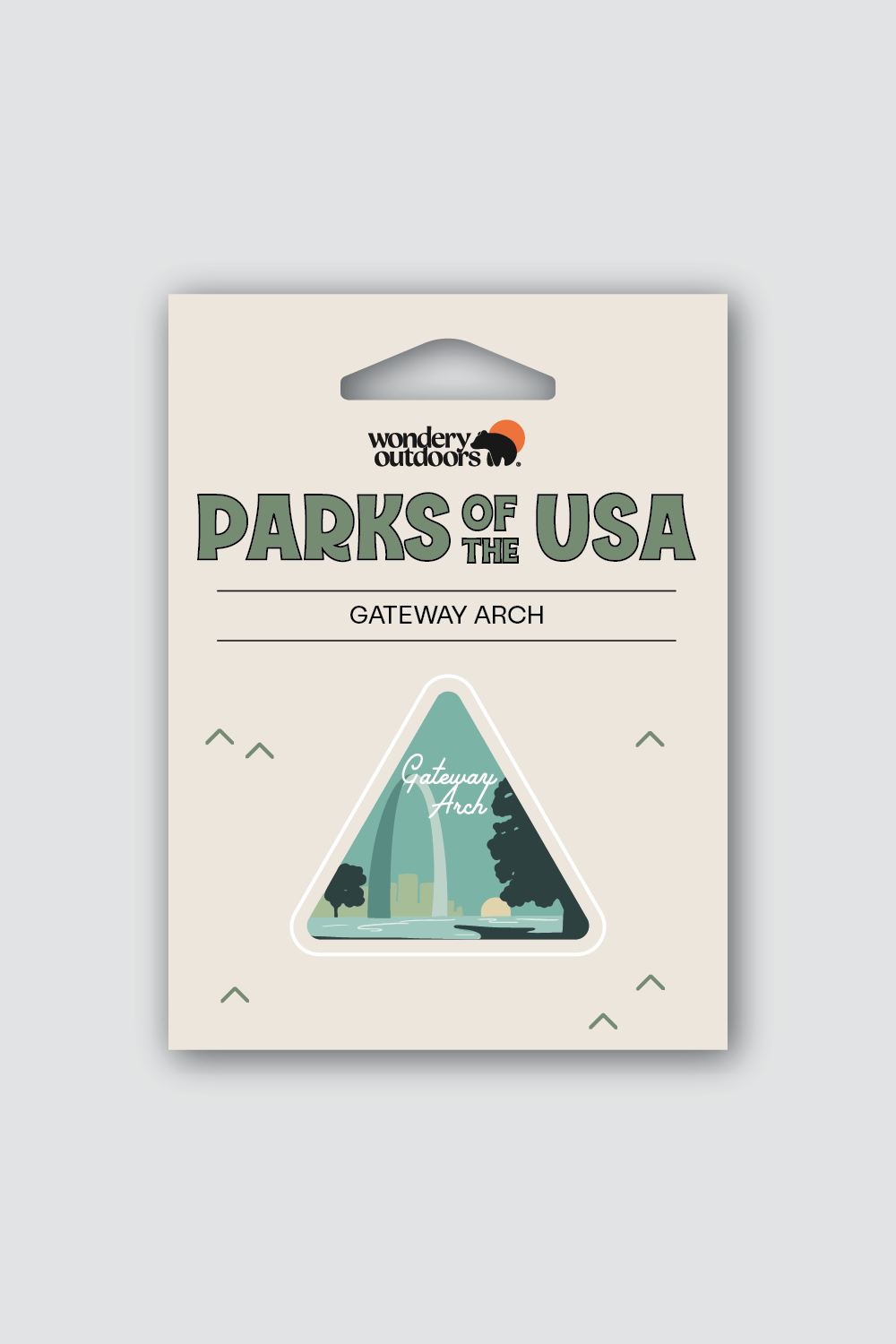 #national park_gateway arch _USA National Parks souvenir sticker gift sets