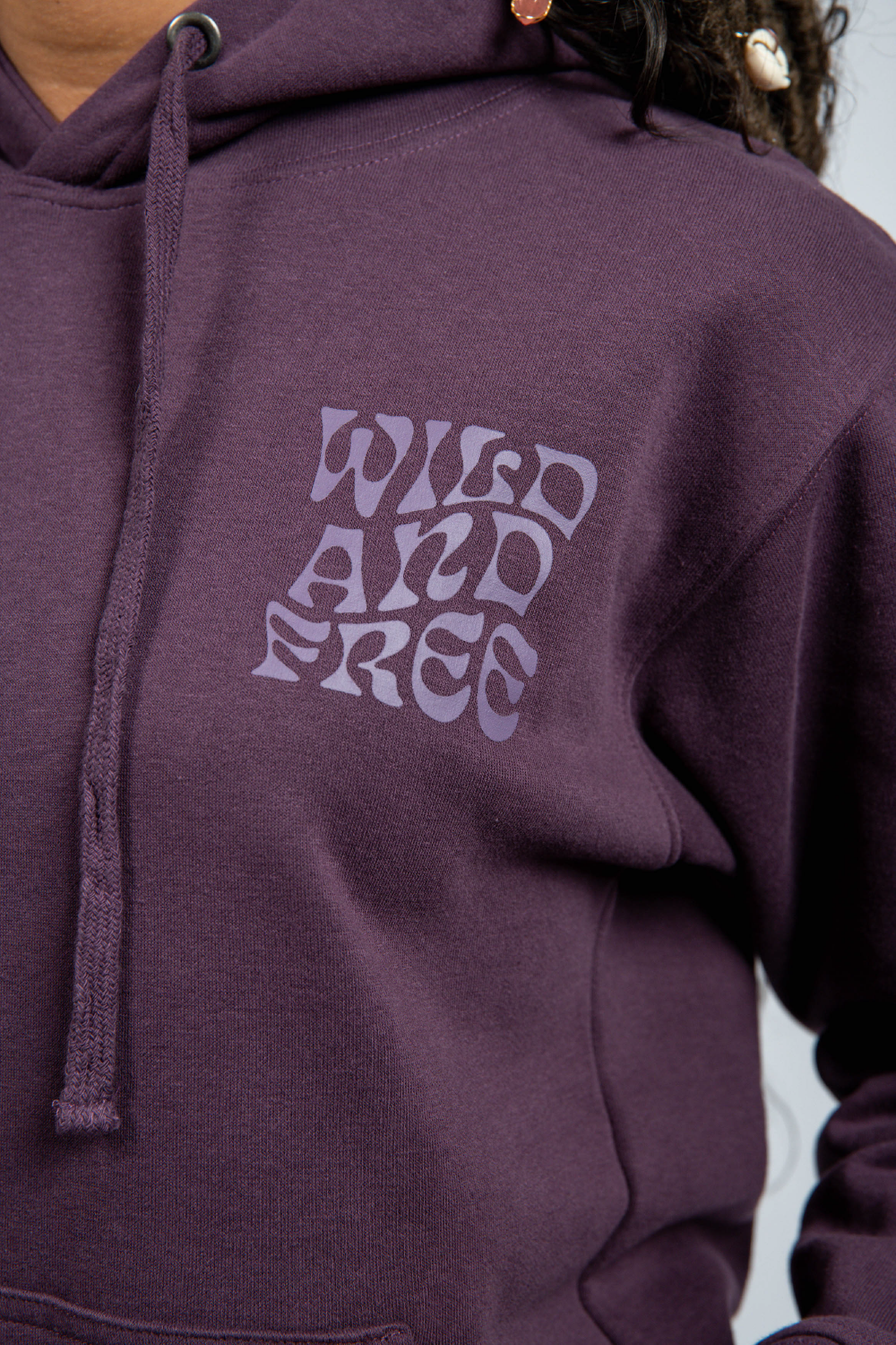 purple long sleeve pullover graphic hoodie detail #color_plum