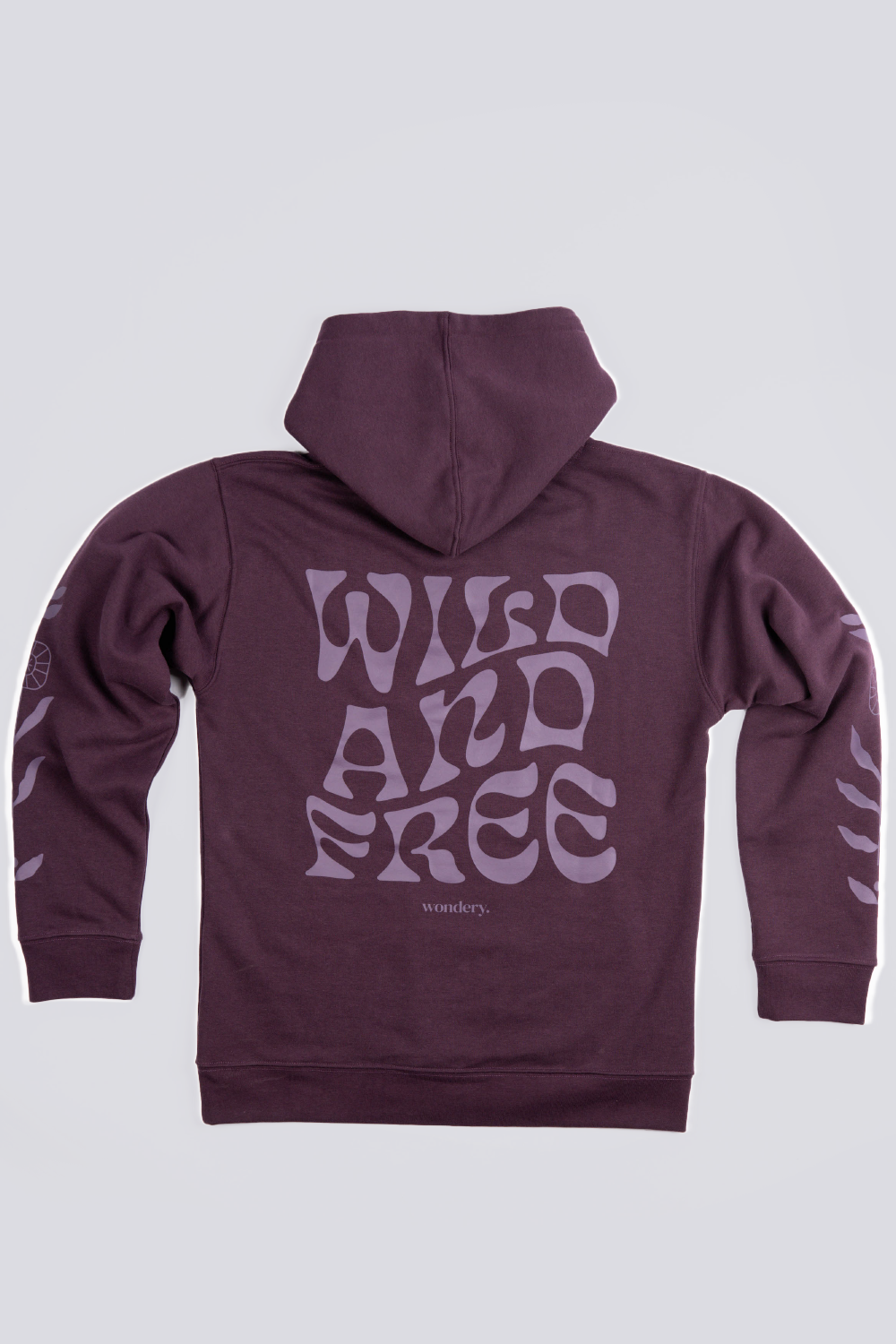 purple long sleeve pullover graphic hoodie #color_plum