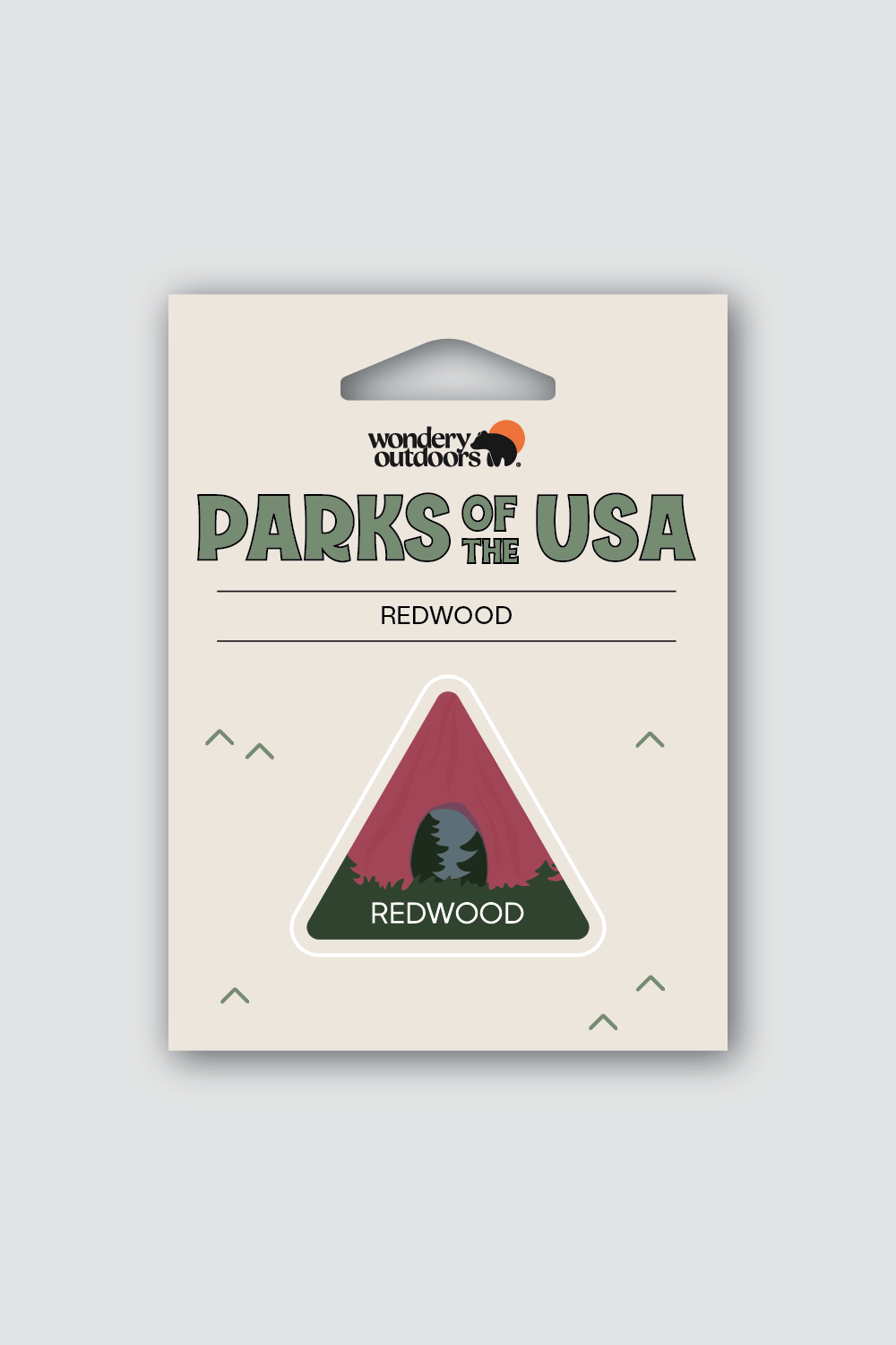 #national park_redwood _USA National Parks souvenir sticker gift sets