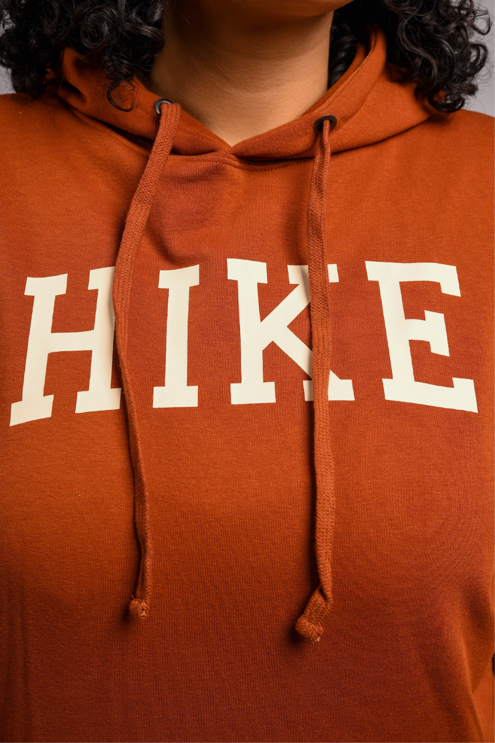 orange hike outdoor pullover hoodie #color_rust brown