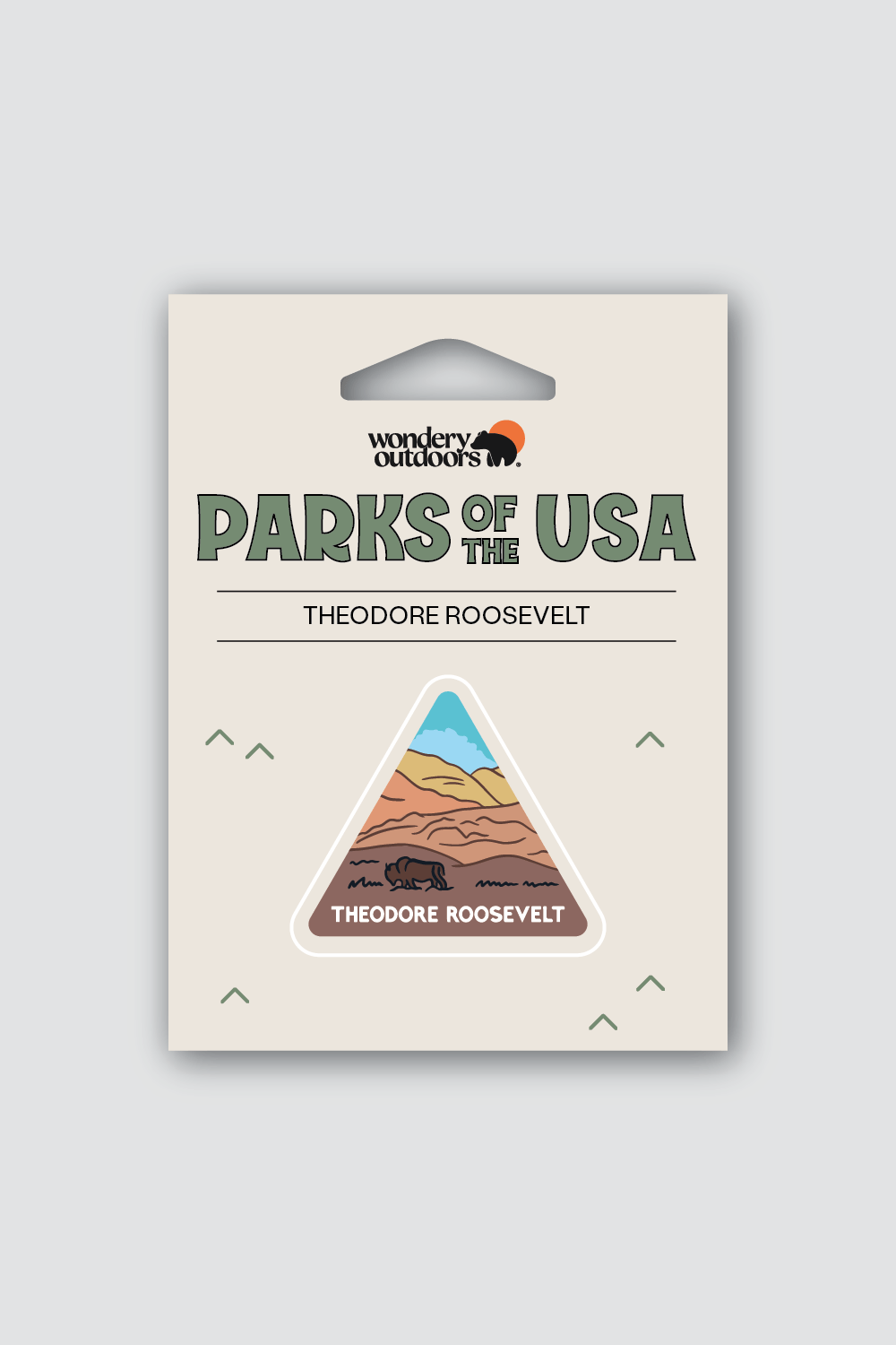 #national park_theodore roosevelt _USA National Parks souvenir sticker gift sets