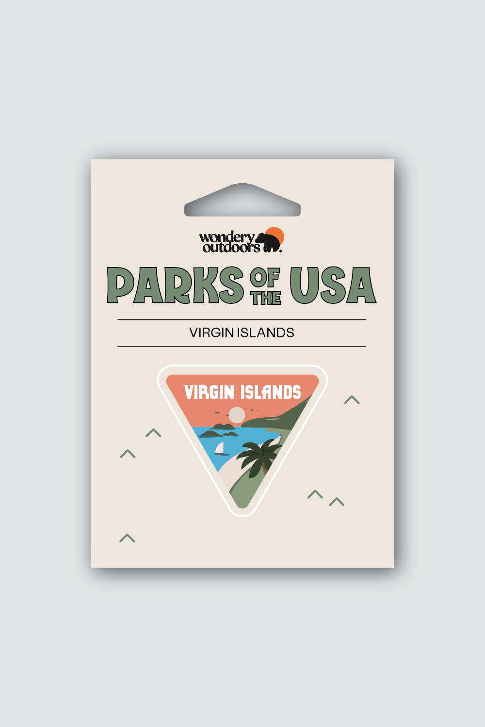 #national park_virgin islands _USA National Parks souvenir sticker gift sets