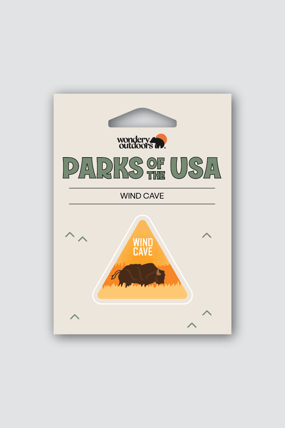#national park_wind cave _USA National Parks souvenir sticker gift sets