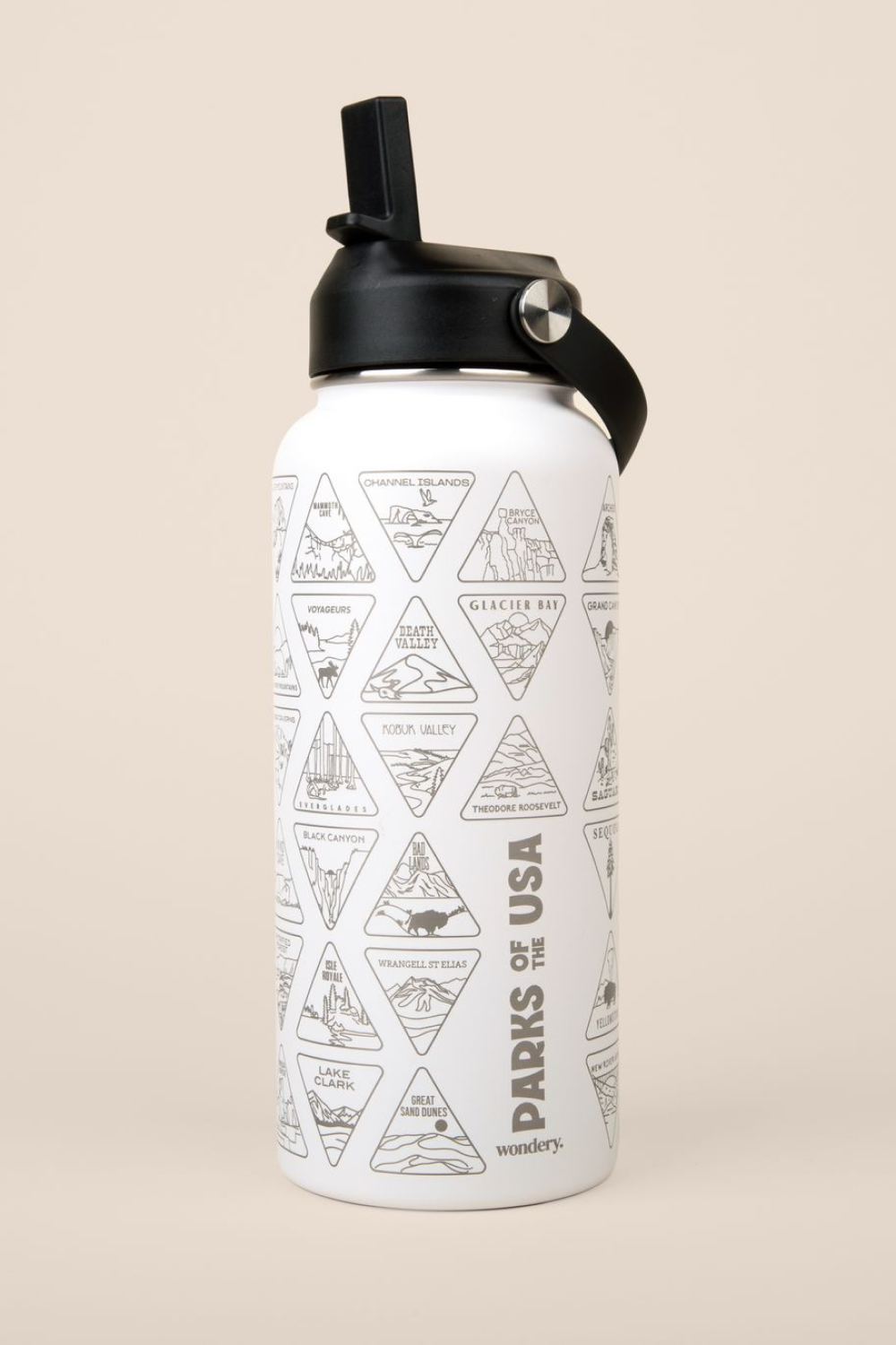 The Original Parks of the USA Bucket List Bottle | White