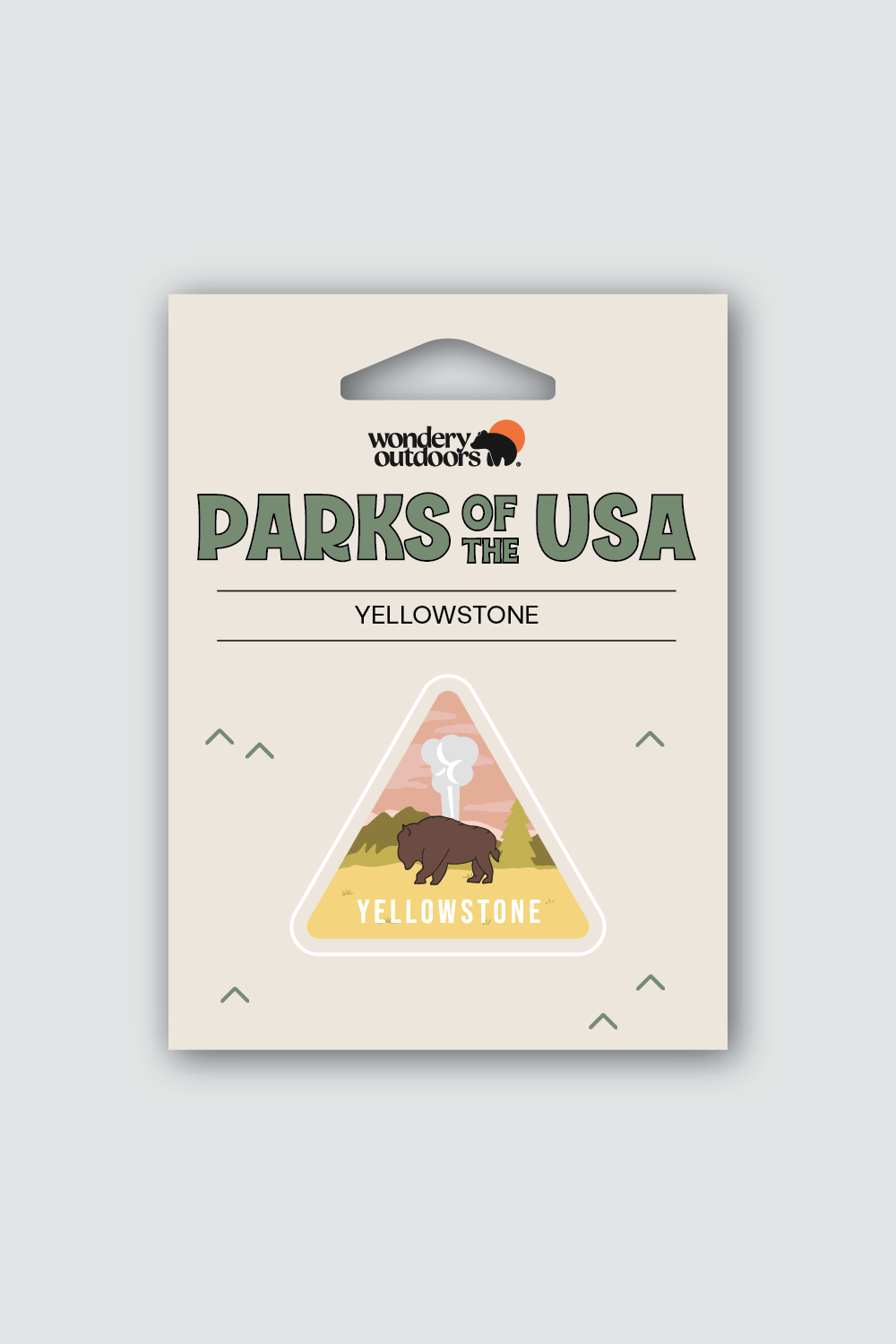 #national park_yellowstone _USA National Parks souvenir sticker gift sets