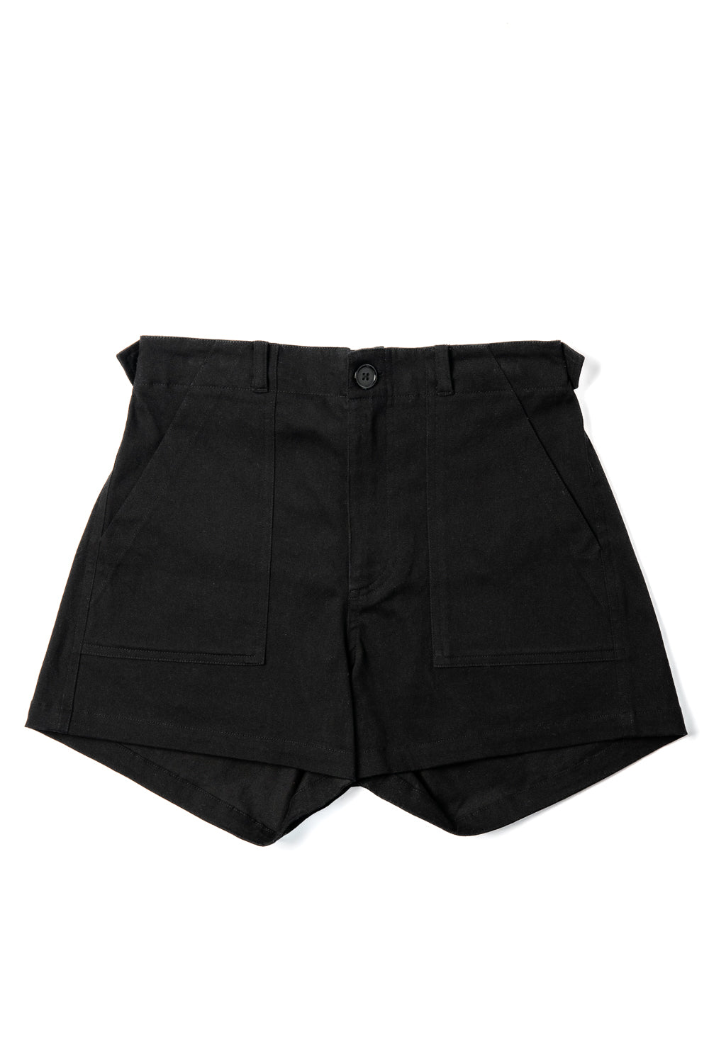womens adjustable black cargo hiking outdoor shorts #color_black