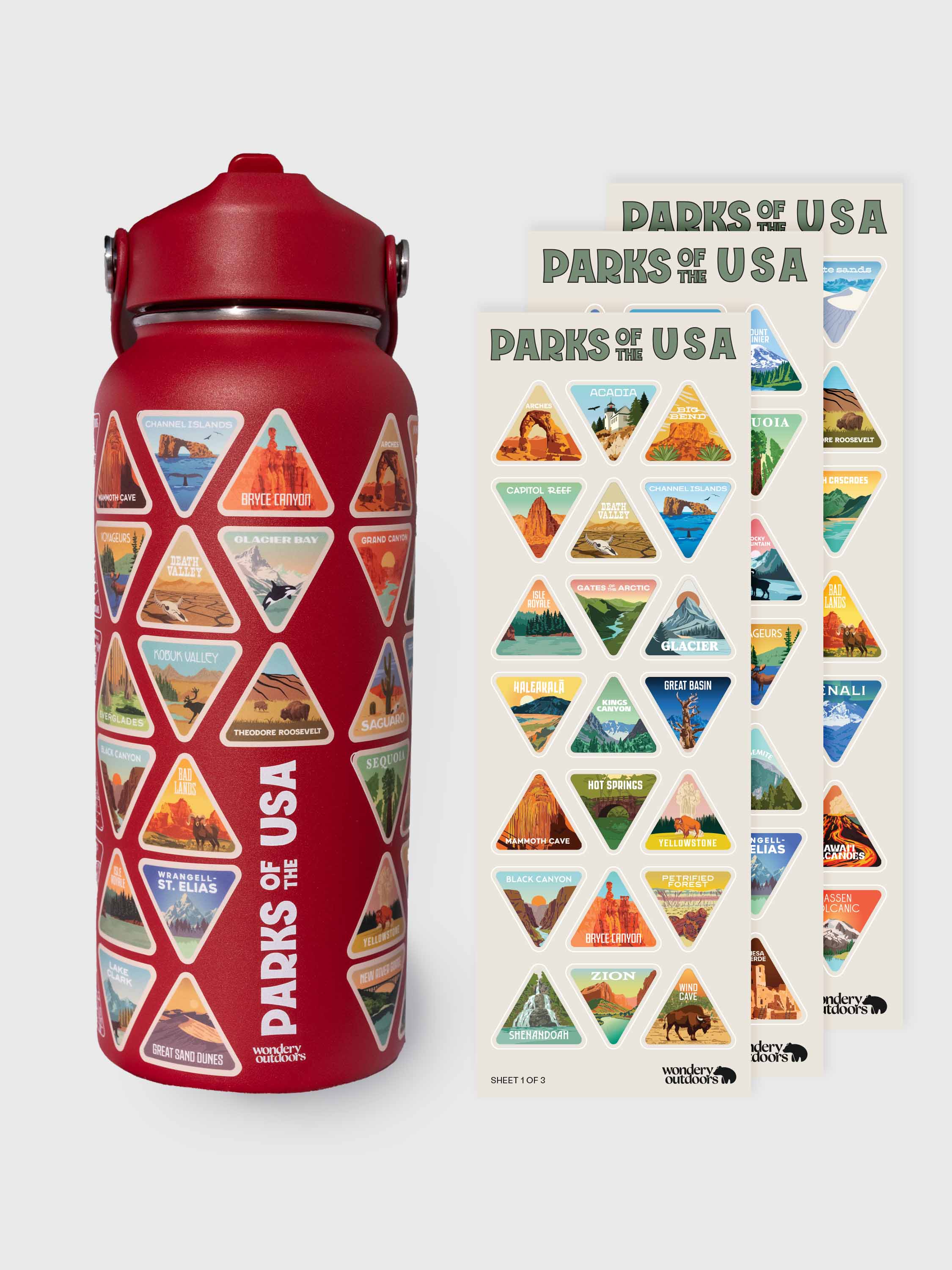The Original Parks of the USA Bucket List Bottle