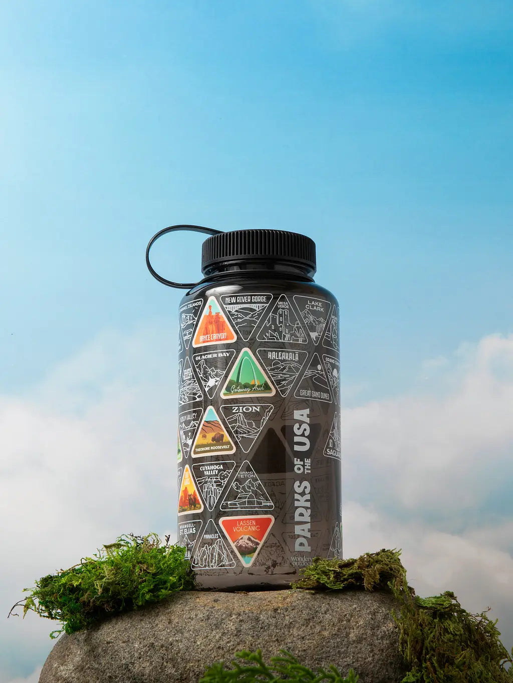 The Original Parks of the USA Adventure Bucket List Bottle™ | Black