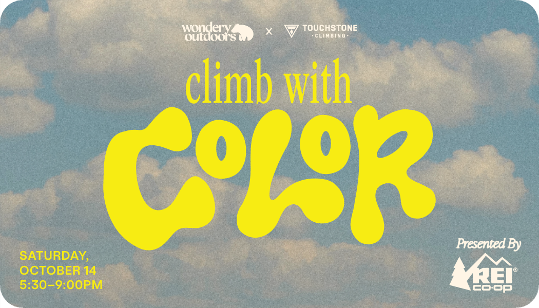 Neon Yellow graphic for BIPOC people of color Los Angeles event