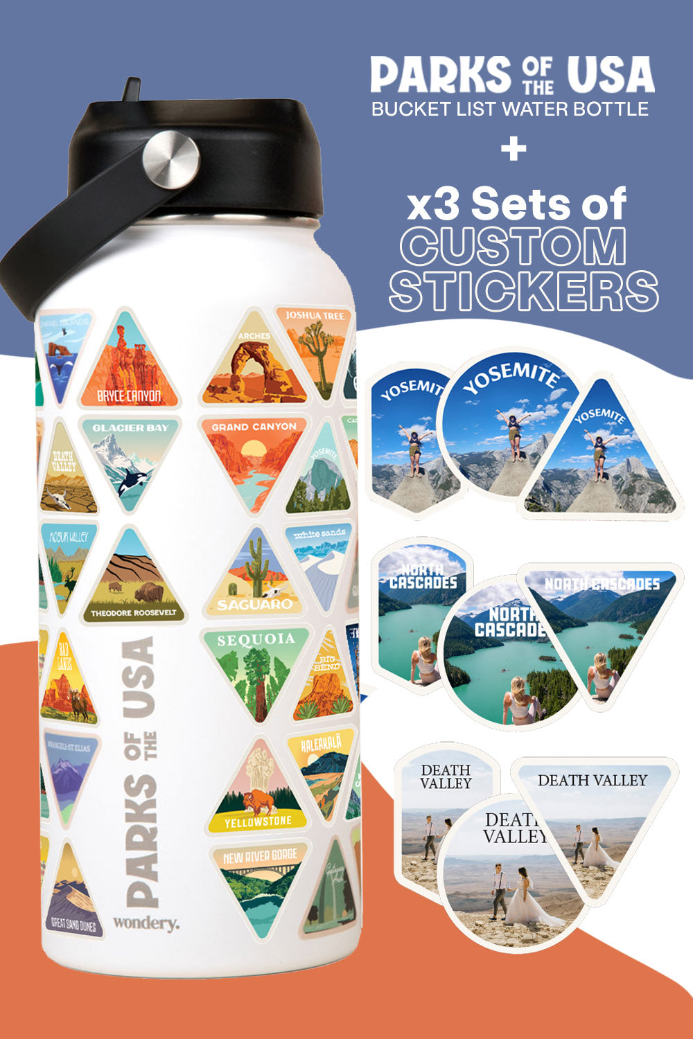 Parks of the USA Bottle With Custom Stickers
