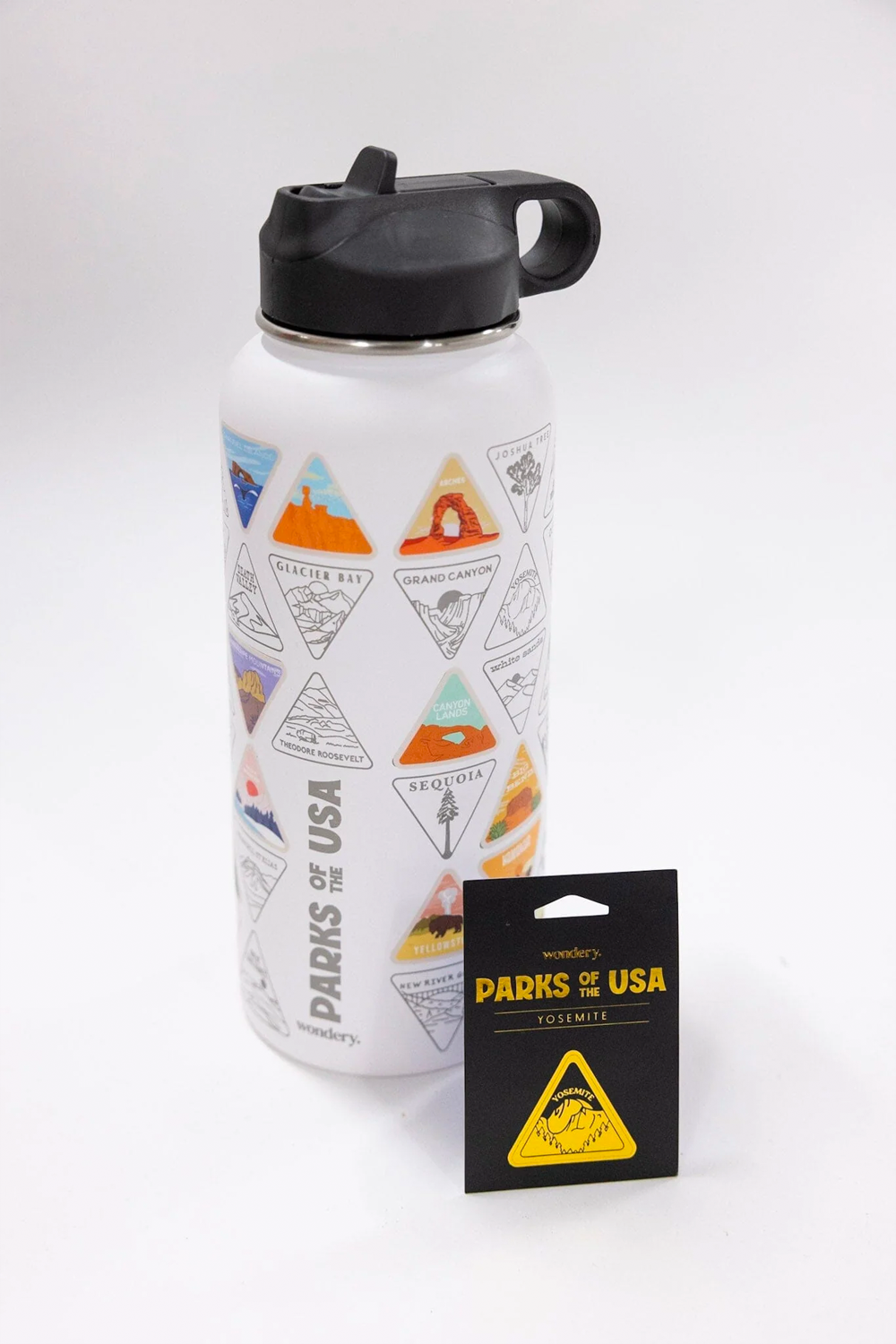 _USA National Parks collectible souvenir travel camping water bottle