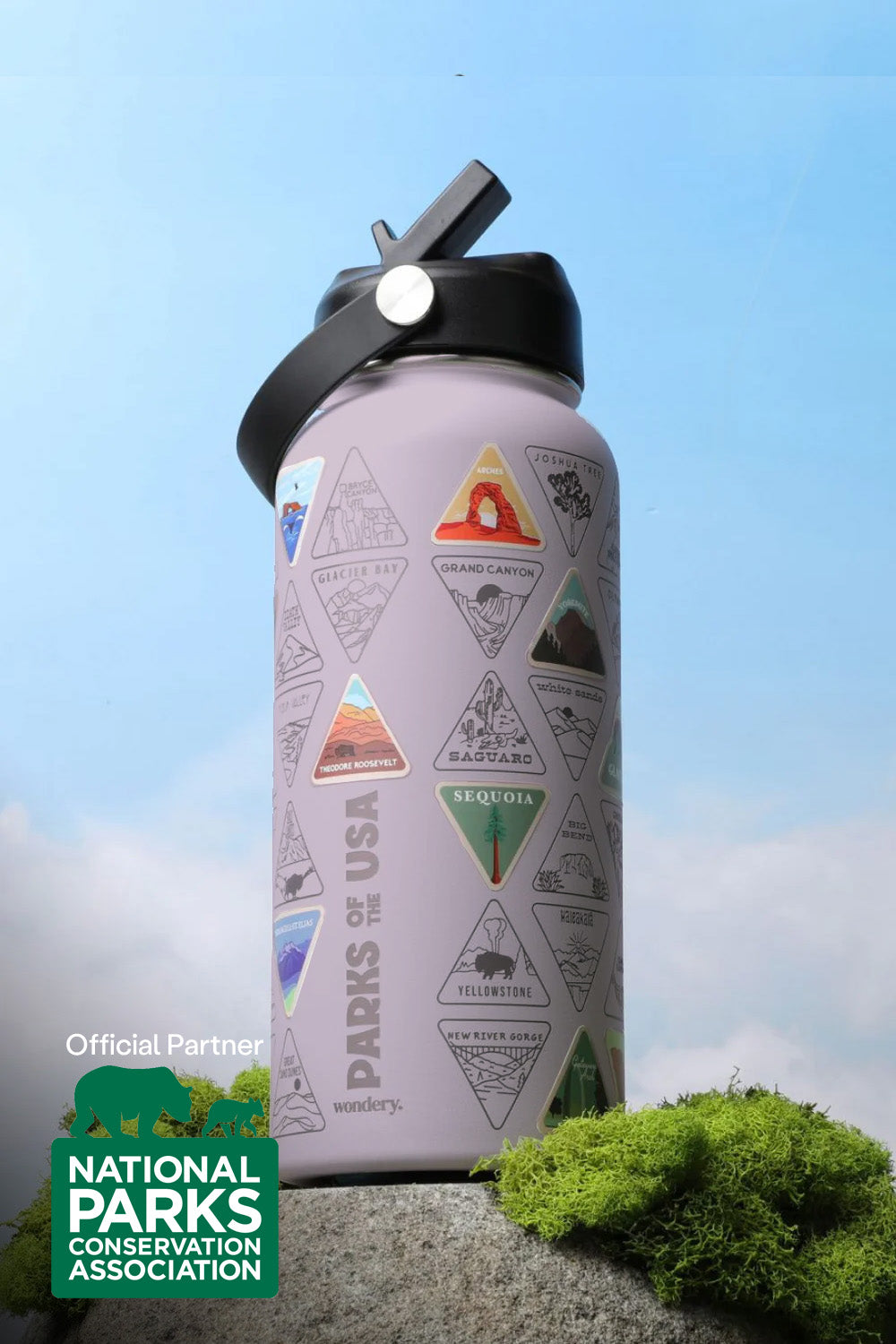 The Original Parks of the USA Bucket List Bottle | Frosty Lilac