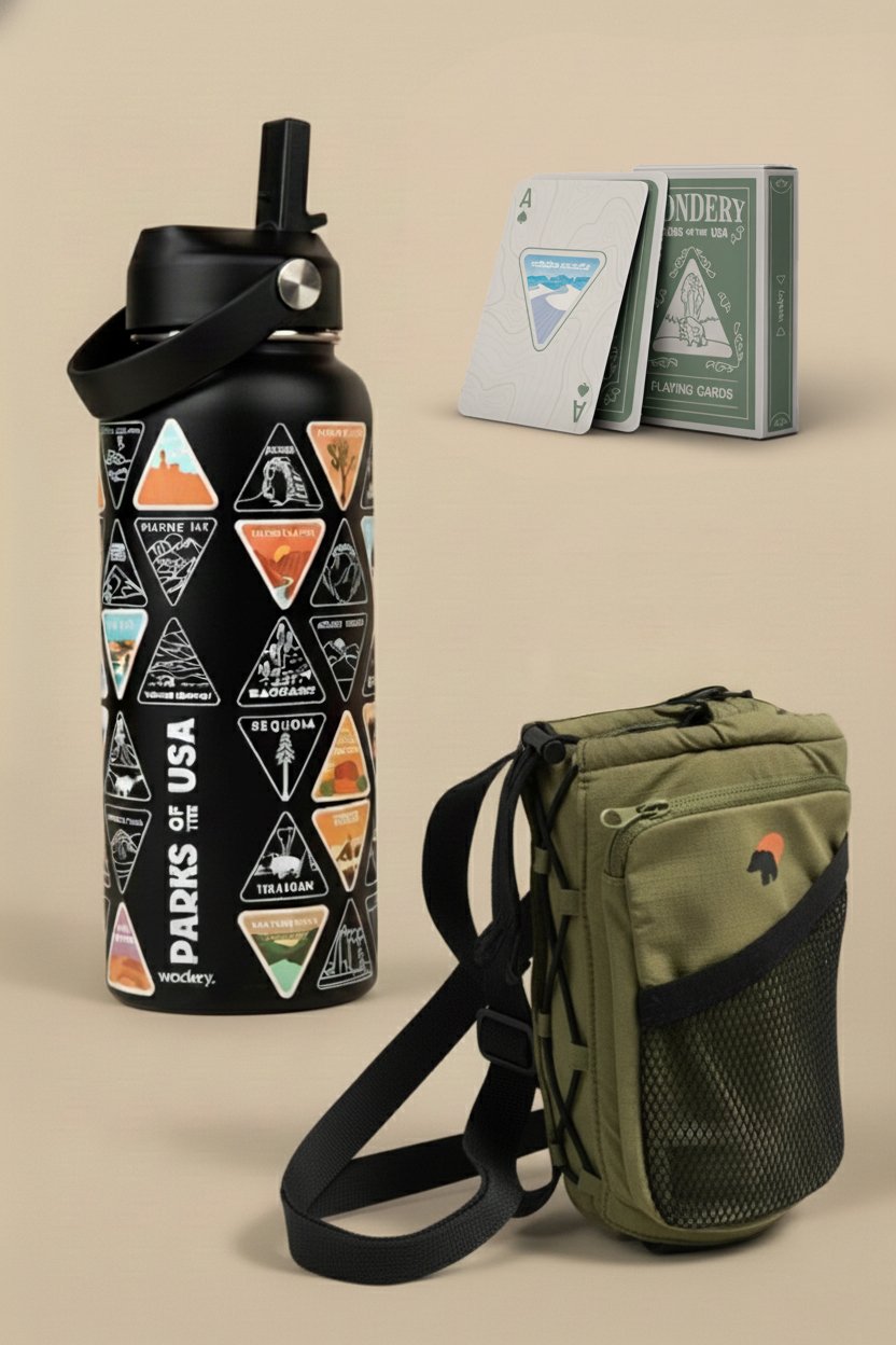 Parks of the USA & Playing Cards & Sling Bundle