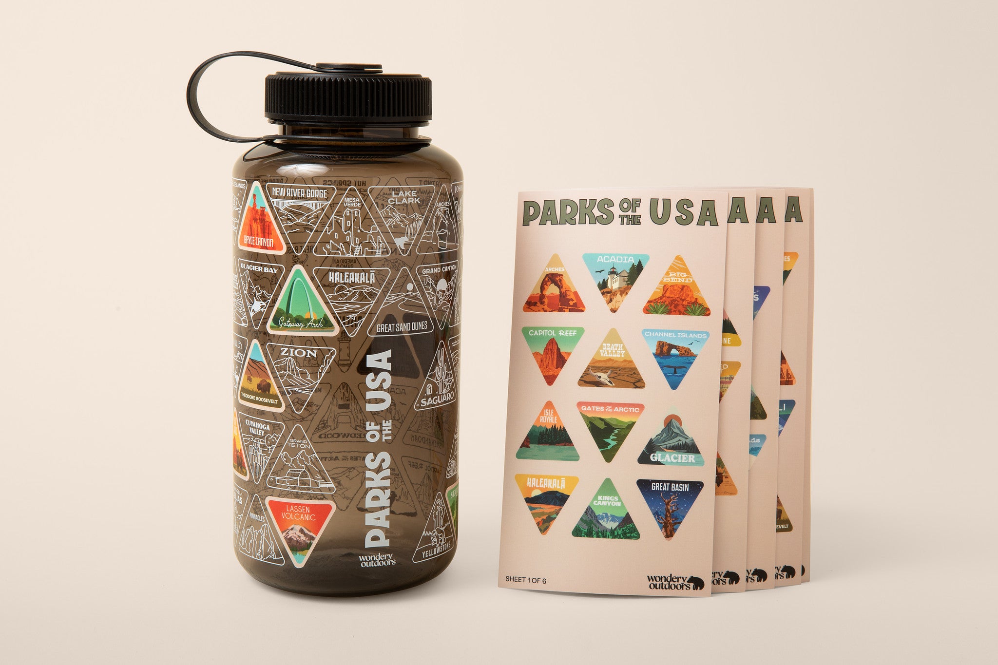 The Original Parks of the USA Adventure Bucket List Bottle™ | Black